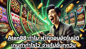 Aten88 ทำไม ฝากถอนอัตโนมัติ เกมทำกำไรไว จ่ายไม่อั้นทุกวัน